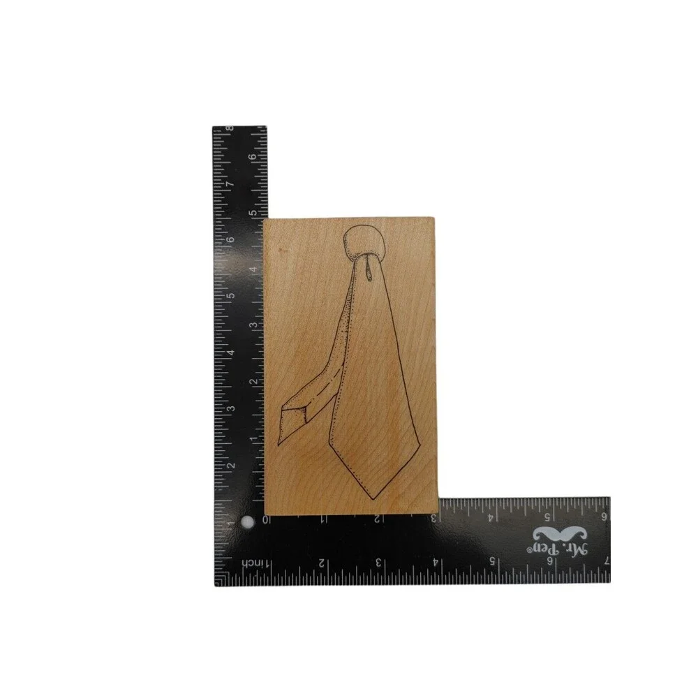 Rubber Baby Buggy Bumpers 731K Wood Stamp Men's Tie 1991 Rare Vintage Rubber